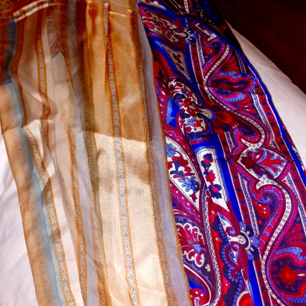 Vintage Silk Neck Scarf Set (2x-1 Liz Claibourne, 1 Banana Republic)